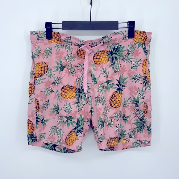 Surf Society Pineapple and Palm Tree Shorts - Picture 1 of 2